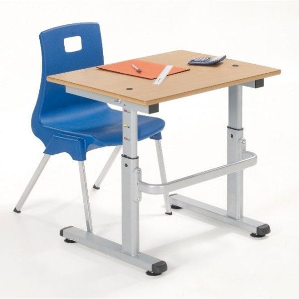 Single Height Adjustable Student Desk