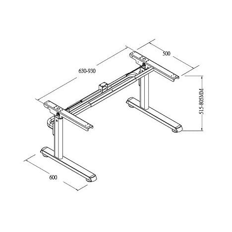 Single Student Desk Frame