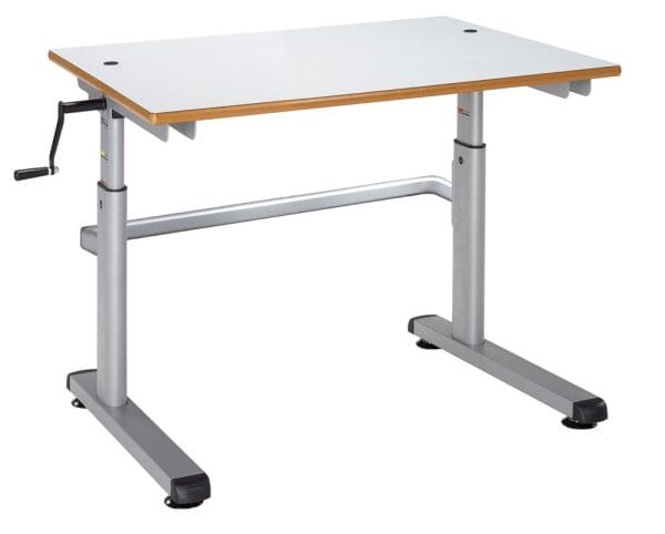 Double Height Adjustable Student Desk with Crossbar